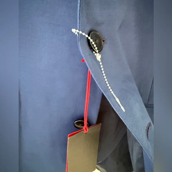 NWT $398 HUGO single-breasted wool-blend blazer sz 42L - Picture 6 of 16